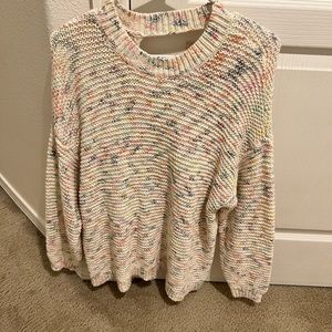 Oversized knit sweater